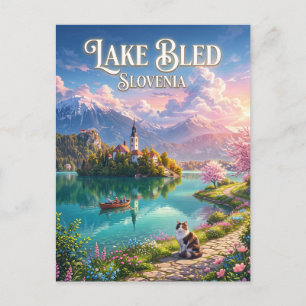Lake Bled Slovenia Postcard