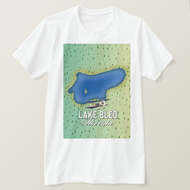 Lake Bled Slovenia T-Shirt (Design Front)