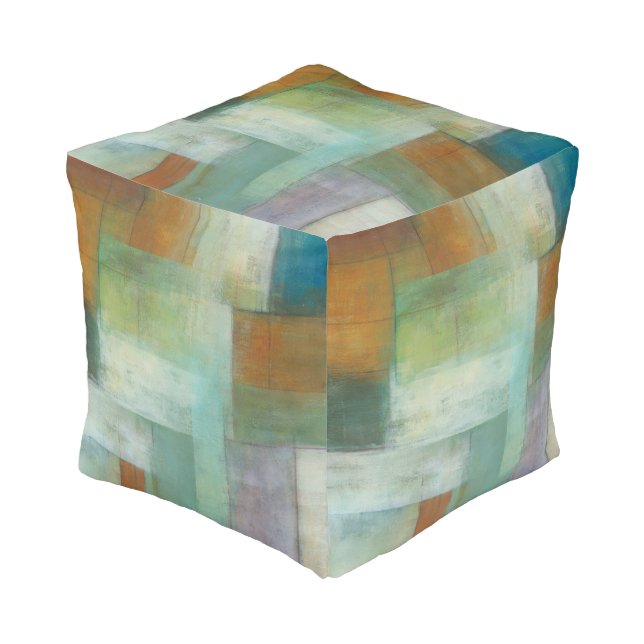 Lake Blue Essence II Pouf (Angled Front)