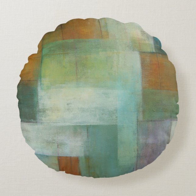 Lake Blue Essence II Round Pillow (Front)