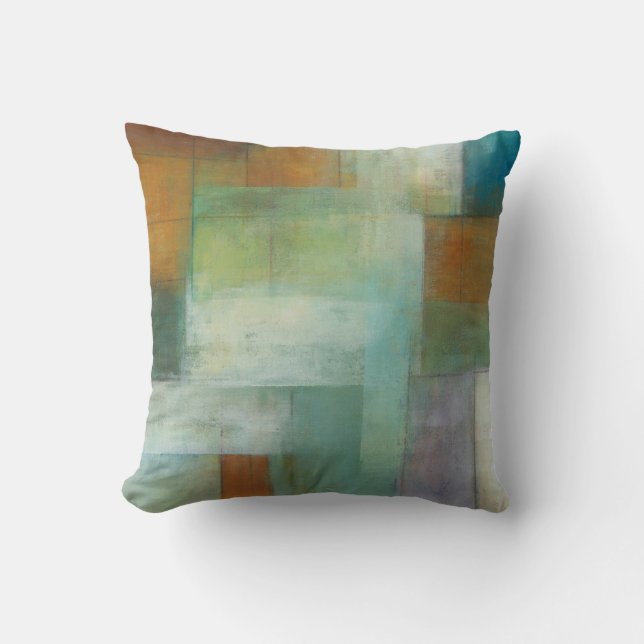 Lake Blue Essence II Throw Pillow (Front)