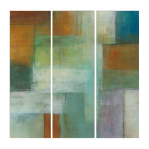 Lake Blue Essence II Triptych