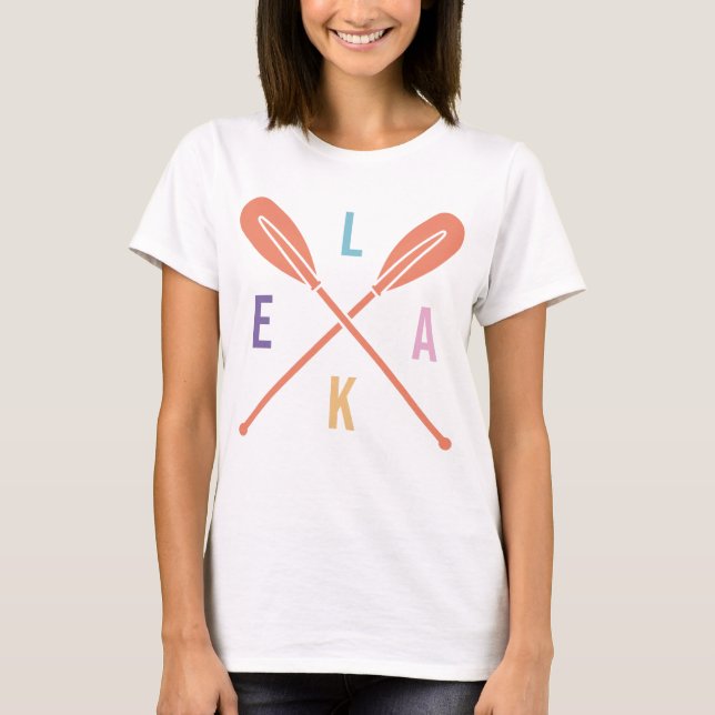 Lake Boat Paddles T-Shirt (Front)