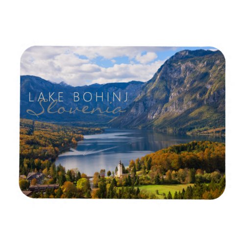 Lake Bohinj in Slovenia in autumn Magnet