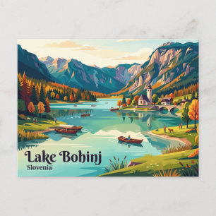 Lake Bohinj, Upper Carniola, Bohinj, Slovenia Postcard