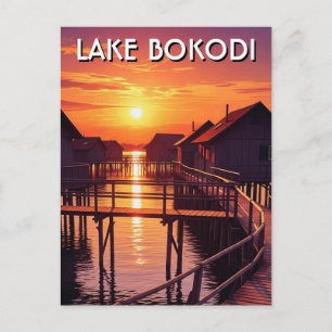 Lake Bokodi Hungary Sunset Postcard