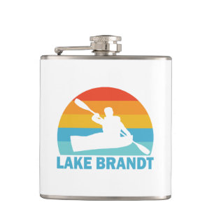 Lake Brandt North Carolina Kayak Flask