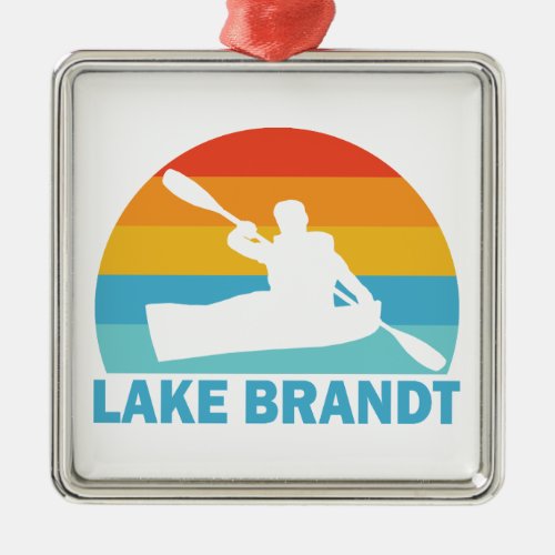 Lake Brandt North Carolina Kayak Metal Ornament
