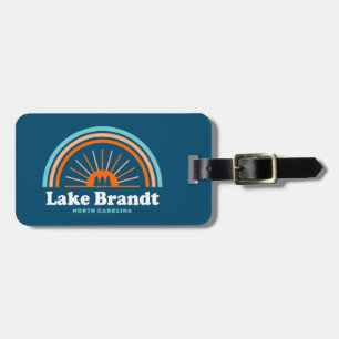 Lake Brandt North Carolina Rainbow Luggage Tag