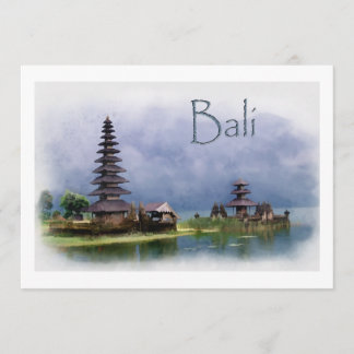 Lake Bratanan Bali Indonesia Invitation