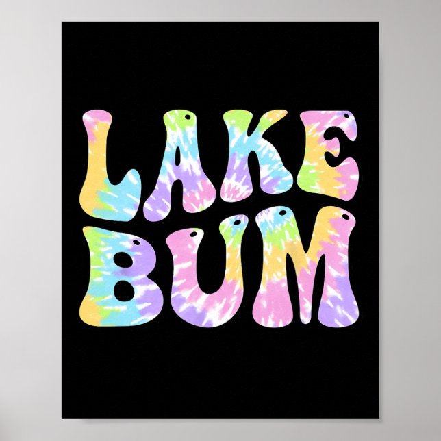 Lake Bum Summer Fishing Boating Sailing Boat Women Poster (Front)