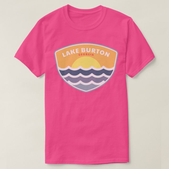 Lake Burton Georgia GA Sunset Vacation Souvenir Pr T-Shirt (Design Front)