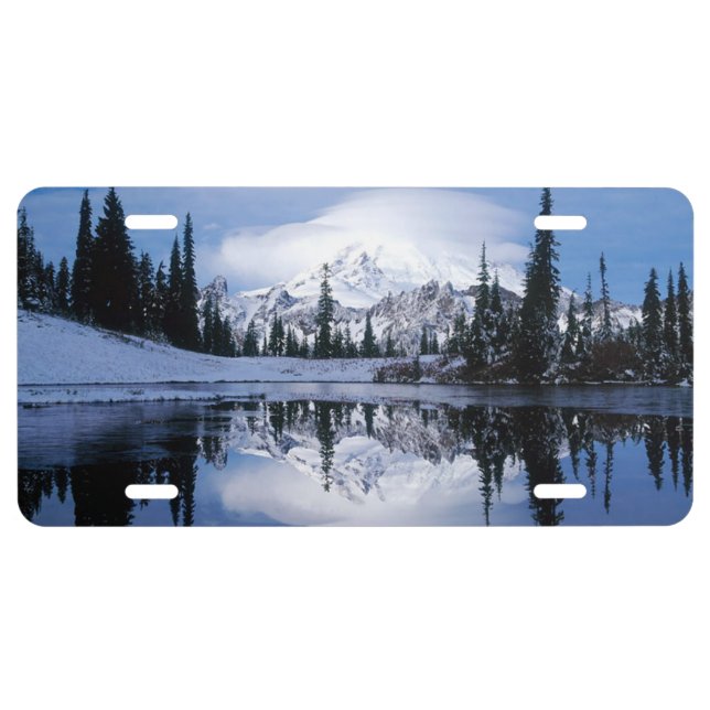 Lake by the Mountains License Plate (Front)