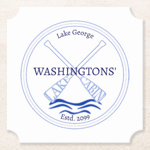 Lake Cabin Beer Soda Drink Bottle Coasters