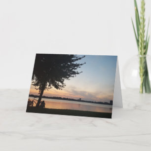 "Lake Calhoun Biker" Birthday Card