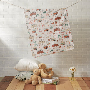 Lake camping - Light beige Baby Blanket