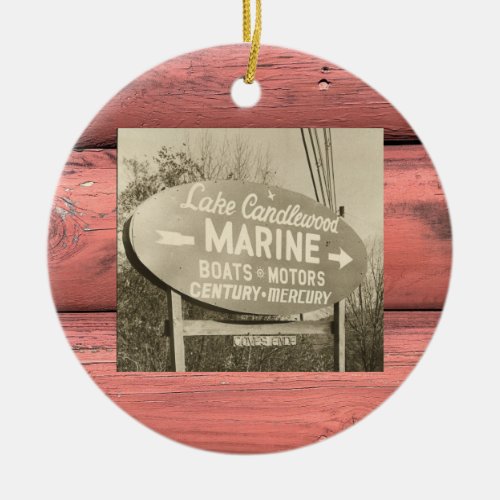Lake Candlewood Marine Ornament 