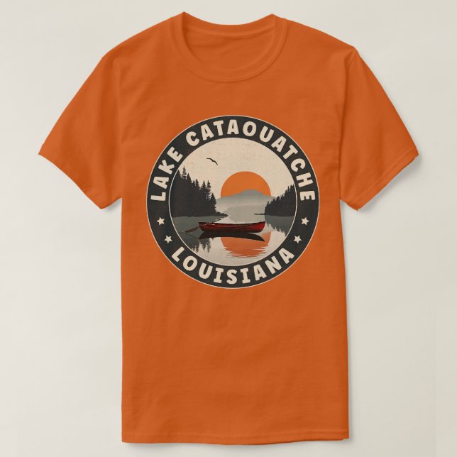 Lake Cataouatche Louisiana Sunset TShirt (Design Front)