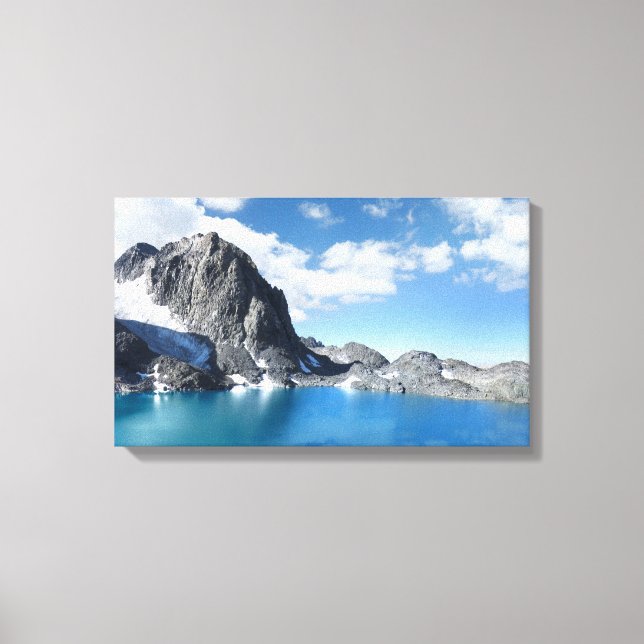 Lake Catherine and Banner Peak 2 - Sierra Nevada Canvas Print (Front)