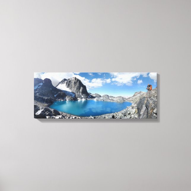 Lake Catherine and Banner Peak - Sierra Nevada Canvas Print (Front)