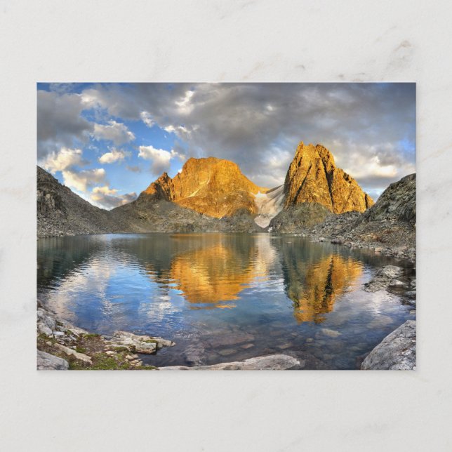 Lake Catherine Banner Ritter Sunset - Sierra Postcard (Front)