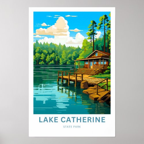 Lake Catherine State Park Travel Print