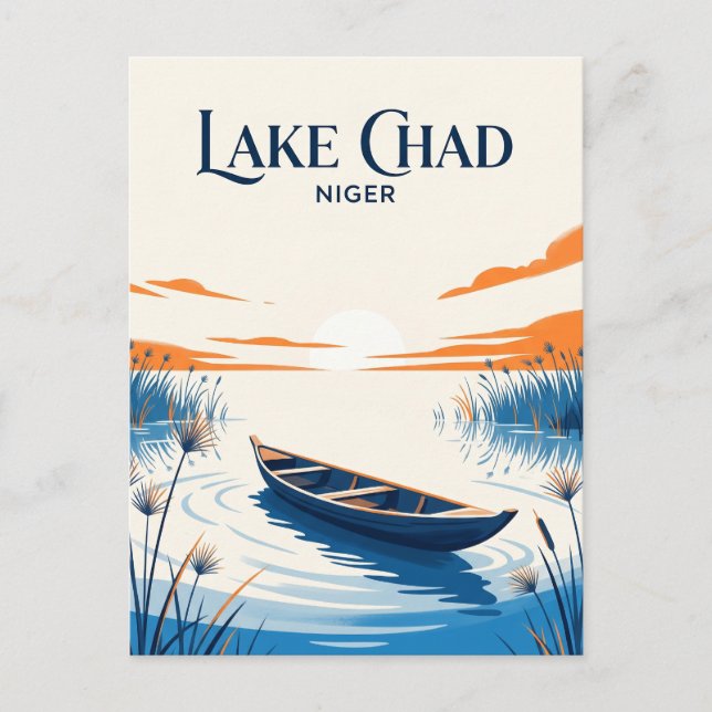 Lake Chad Niger Postcard (Front)