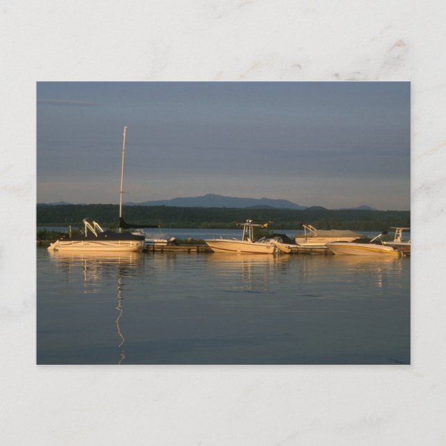 Lake Champlain and Mount Mansfield Vermont Postcard (Front)