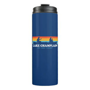 Lake Champlain New York Vermont Canoe Thermal Tumbler