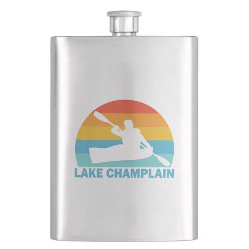 Lake Champlain New York Vermont Kayak Flask