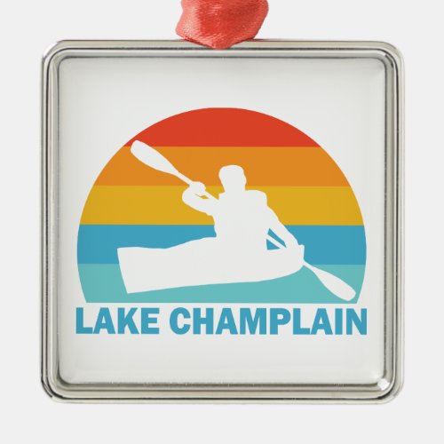 Lake Champlain New York Vermont Kayak Metal Ornament