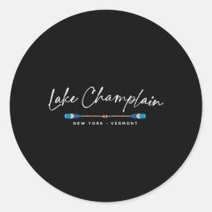 Lake Champlain Oars Classic Round Sticker