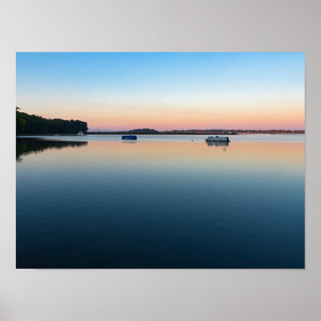 lake champlain sunrise in saint albans bay poster (Front)