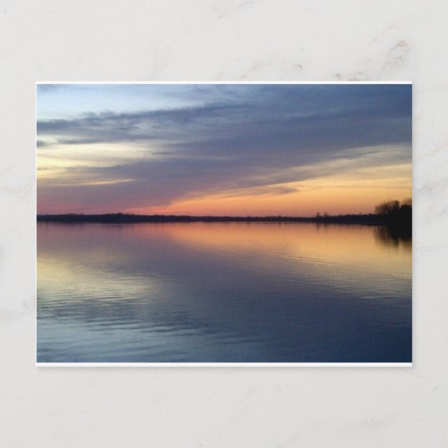 Lake Champlain sunset from Alburgh, VT Postcard (Front)