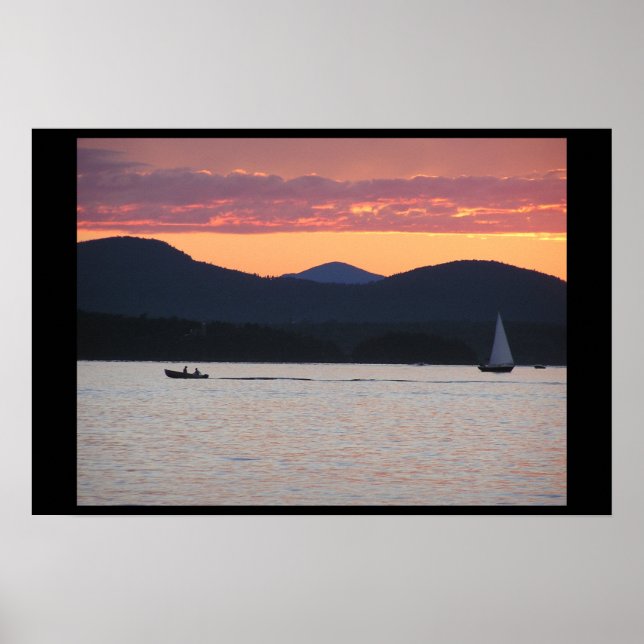 Lake Champlain Sunset Poster (Front)