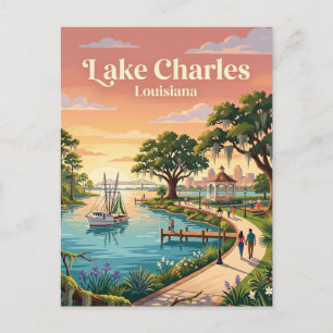 Lake Charles, Louisiana Postcard