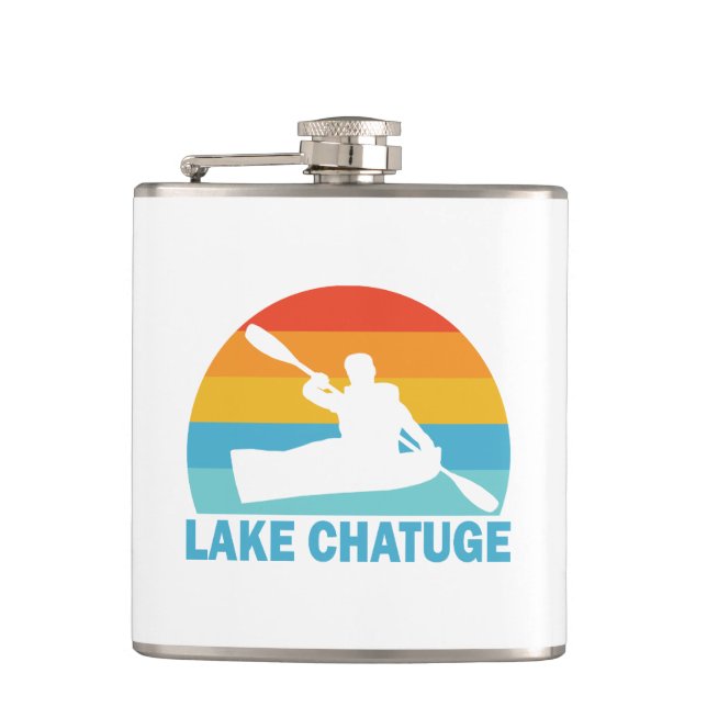 Lake Chatuge North Carolina Georgia Kayak Flask (Front)