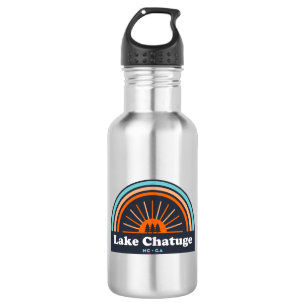 Lake Chatuge North Carolina Georgia Rainbow Stainless Steel Water Bottle