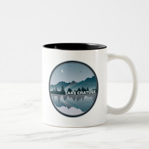 Lake Chatuge North Carolina Georgia Reflection Two_Tone Coffee Mug