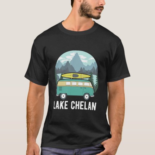 Lake Chelan Kayak Hoodie Retro Van Washington Kaya T_Shirt