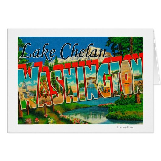 Lake Chelan, Washington - Large Letter Scenes (Front Horizontal)