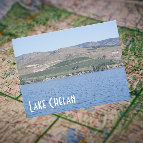 Lake Chelan Washington Travel Photo Postcard