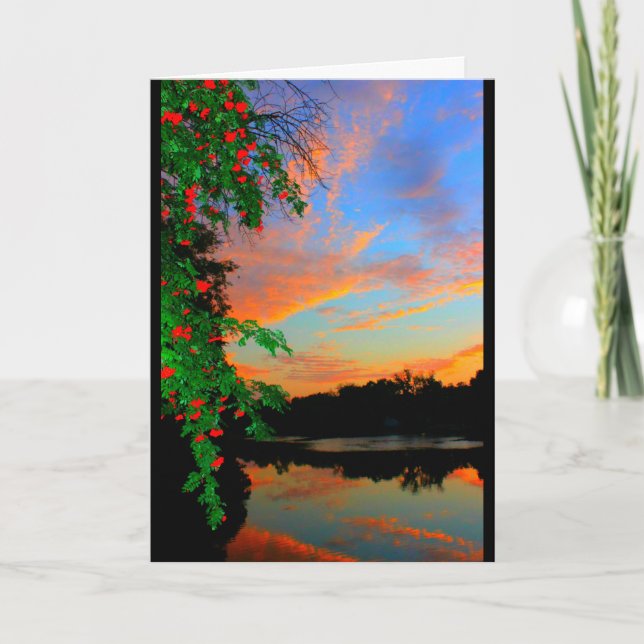 Lake Chilton Sunset Any Occasion Card (Front)