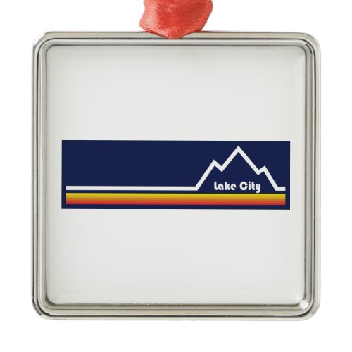 Lake City Colorado Metal Ornament