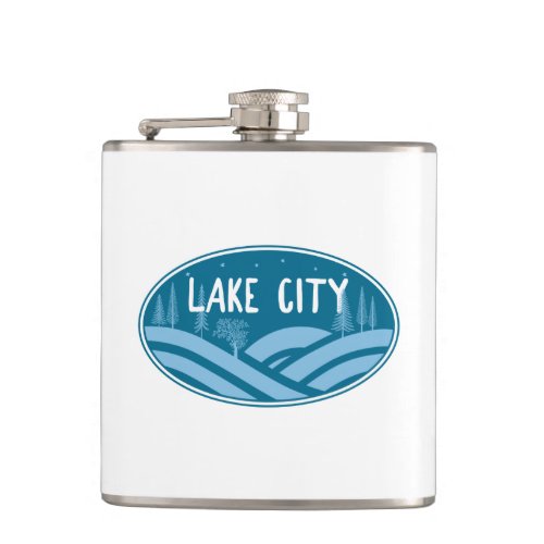 Lake City Colorado Outdoors Flask