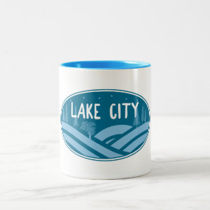 Lake City Colorado Outdoors Two-Tone Coffee Mug