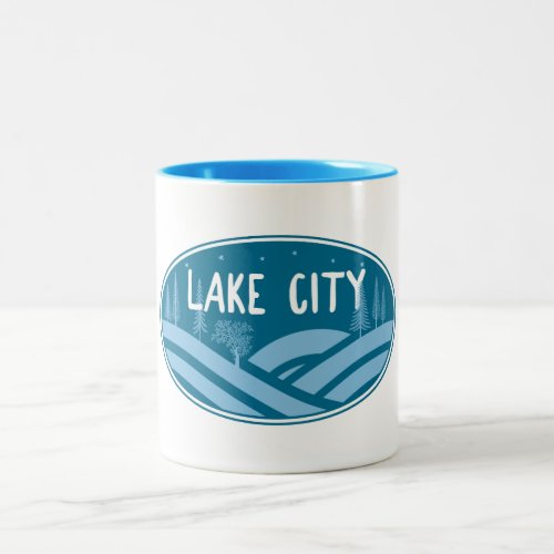 Lake City Colorado Outdoors Two_Tone Coffee Mug
