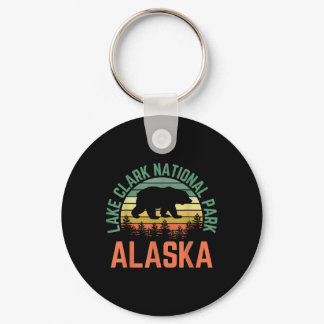 Lake Clark National Park Alaska Bear Hiking Nature Keychain