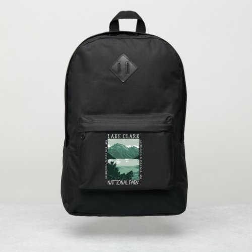 Lake Clark National Park Alaska Vintage Distressed Port Authority Backpack