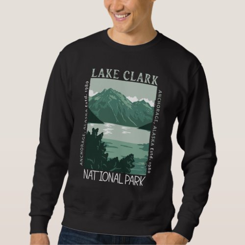Lake Clark National Park Alaska Vintage Distressed Sweatshirt